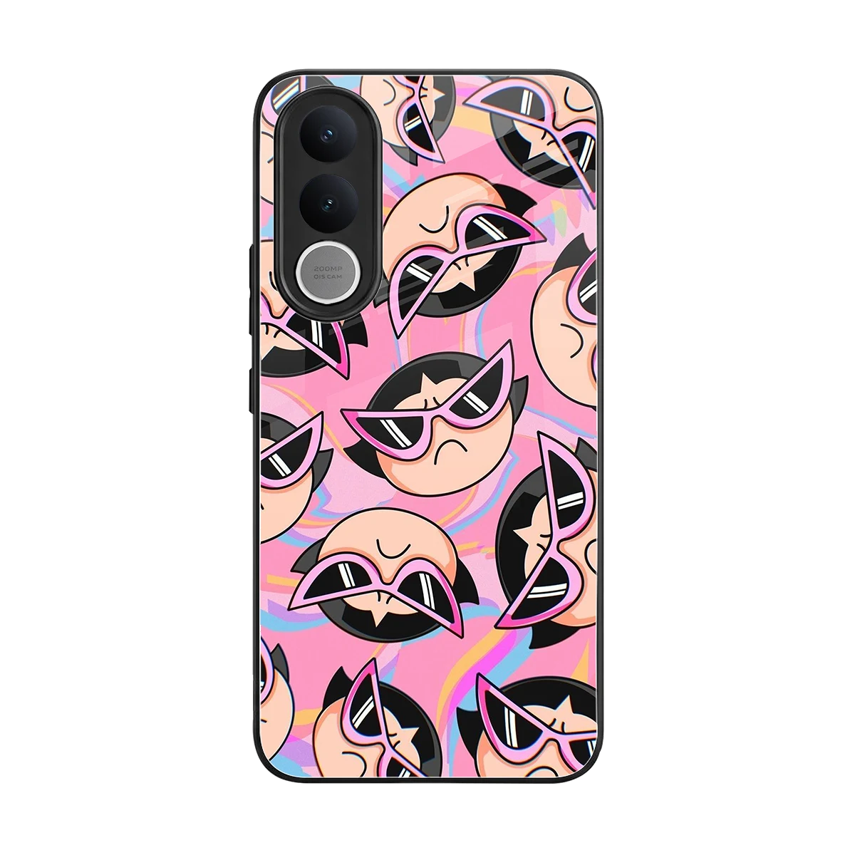 Sassy Squad back phone cover | glass case for vivo v70 fe