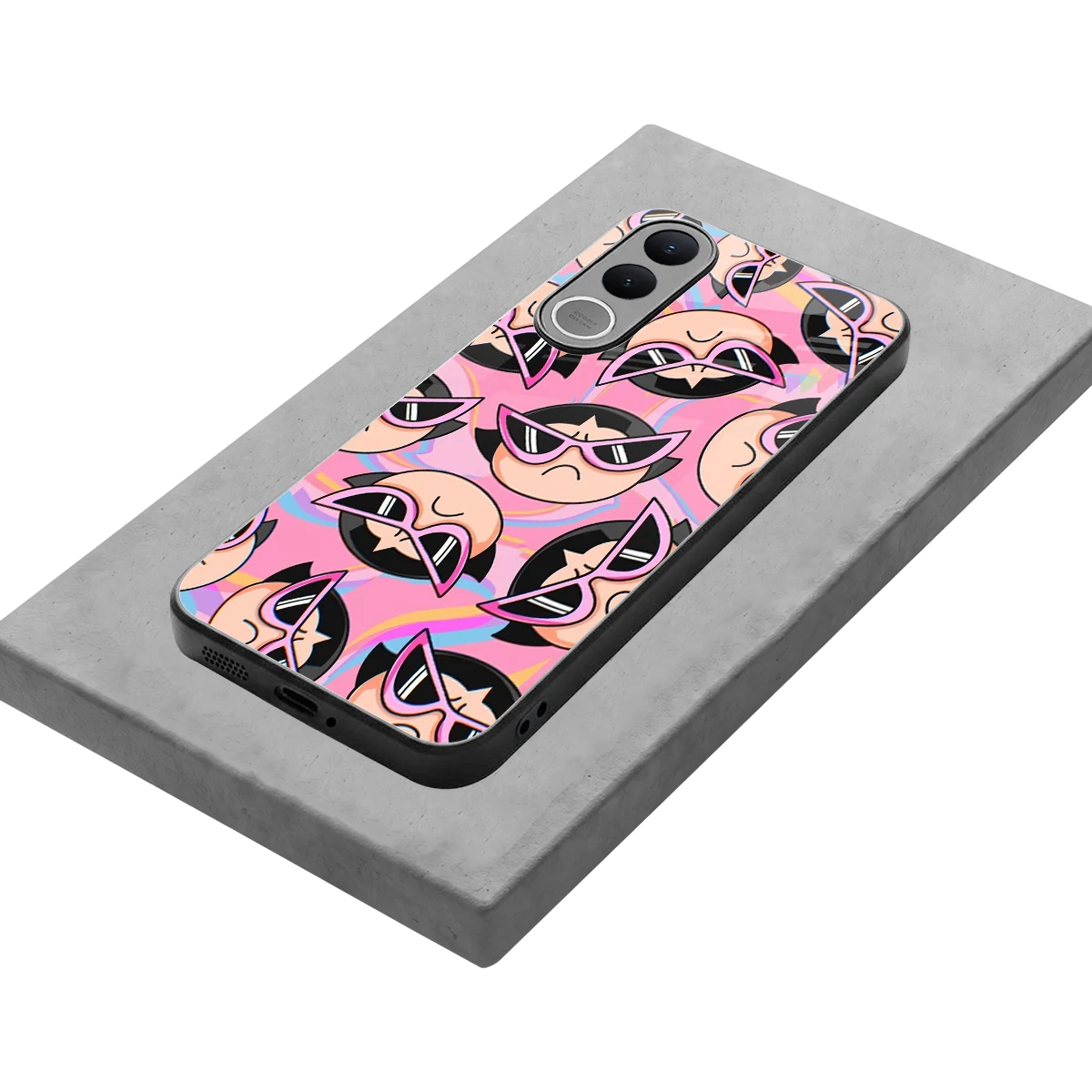 Sassy Squad stylish phone case for vivo v70 fe | glossy glass and slim fit