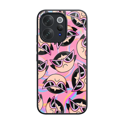 Sassy Squad back phone cover | glass case for vivo v70