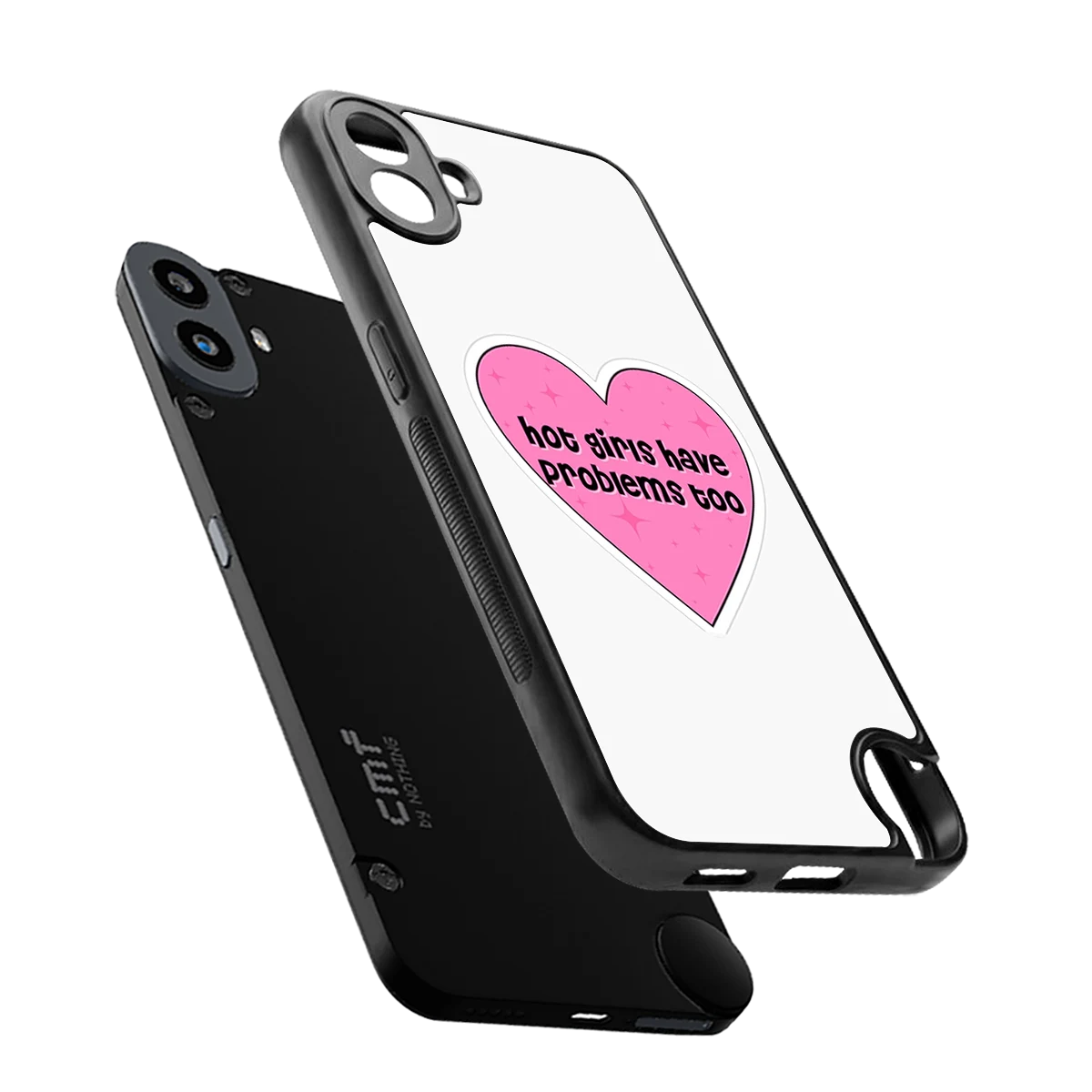 Sassy Truth sleek cmf nothing phone 1 cover with tempered glass back and TPU edges