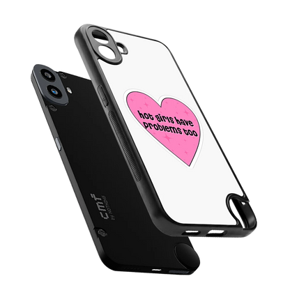 Sassy Truth sleek cmf nothing phone 1 cover with tempered glass back and TPU edges