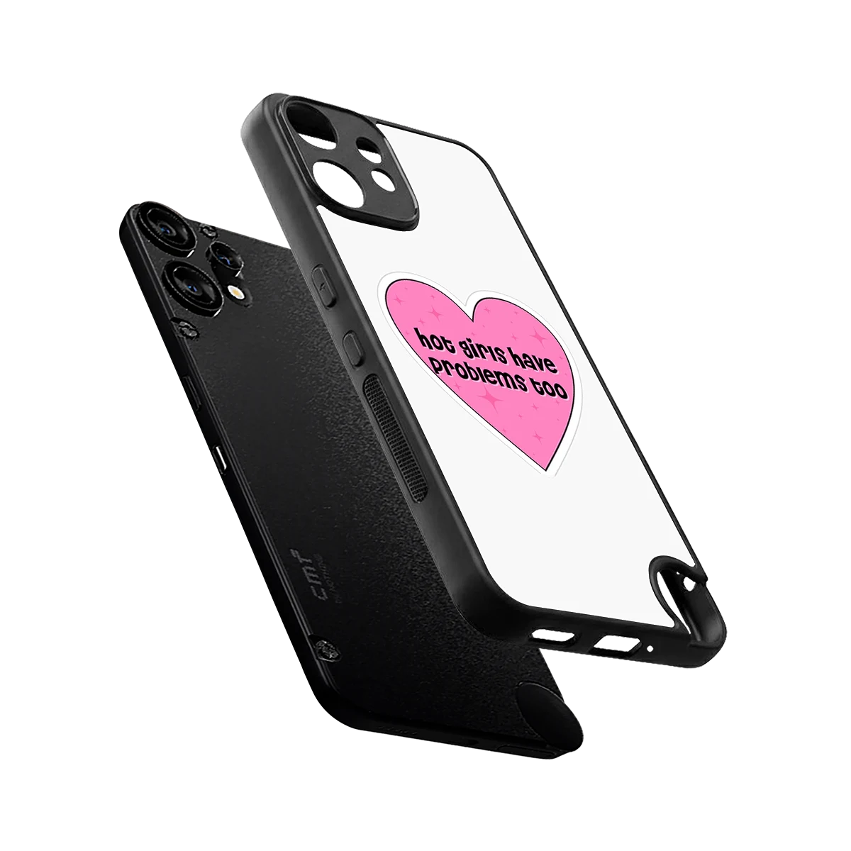 Sassy Truth sleek cmf nothing phone 2 pro cover with tempered glass back and TPU edges