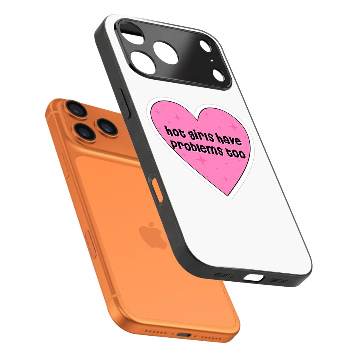 Sassy Truth sleek iphone 17 pro cover with tempered glass back and TPU edges