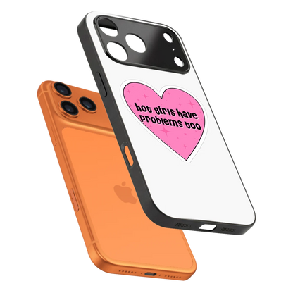 Sassy Truth sleek iphone 17 pro cover with tempered glass back and TPU edges
