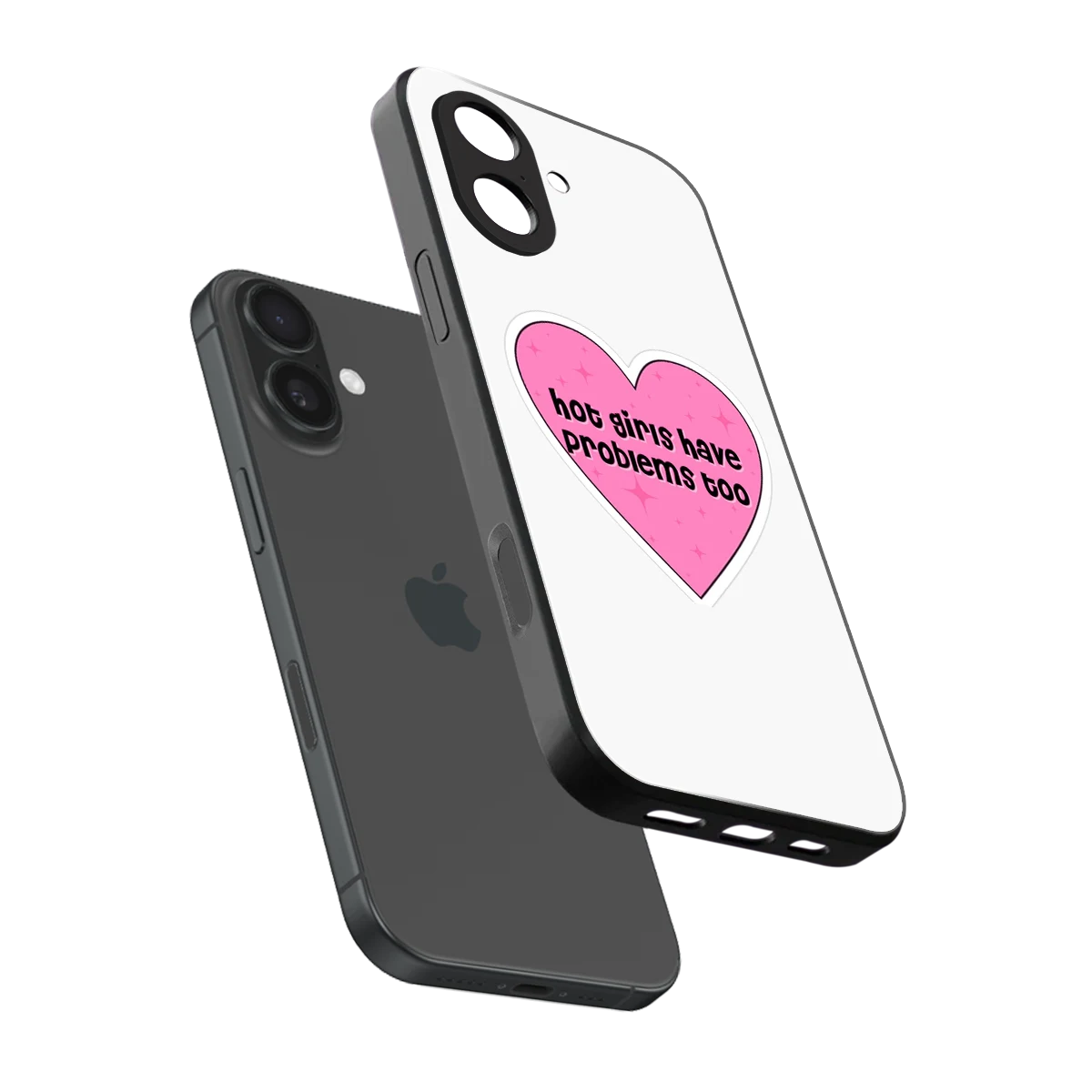 Sassy Truth sleek iphone 17 cover with tempered glass back and TPU edges