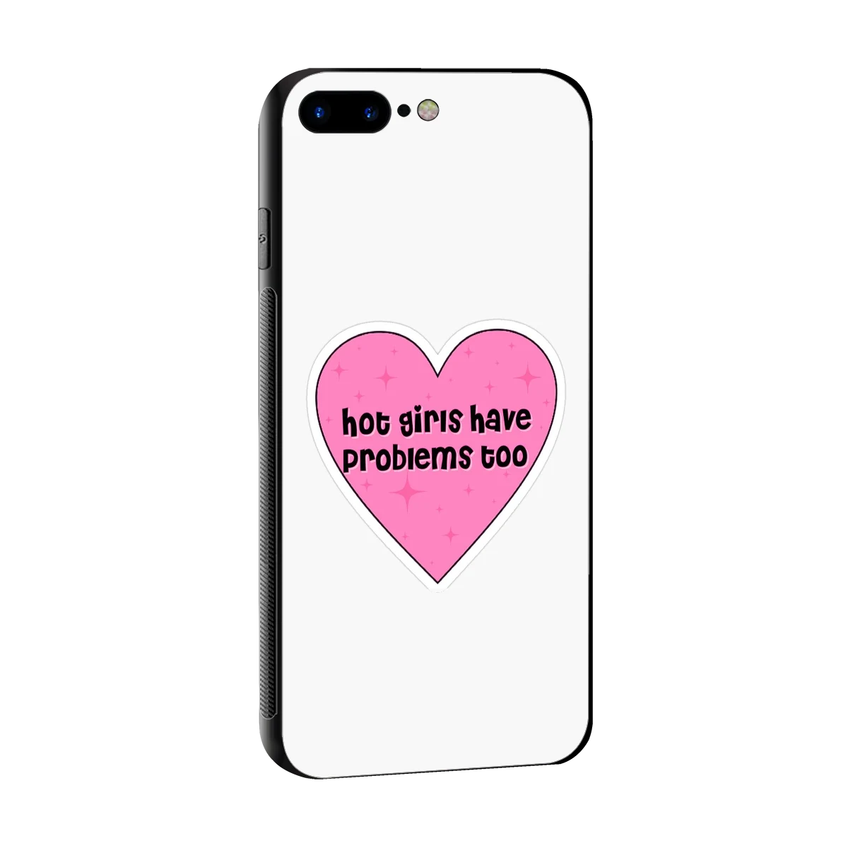 Sassy Truth sleek iphone 8 plus cover with tempered glass back and TPU edges