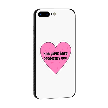 Sassy Truth sleek iphone 8 plus cover with tempered glass back and TPU edges