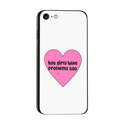 Sassy Truth sleek iphone 7 cover with tempered glass back and TPU edges