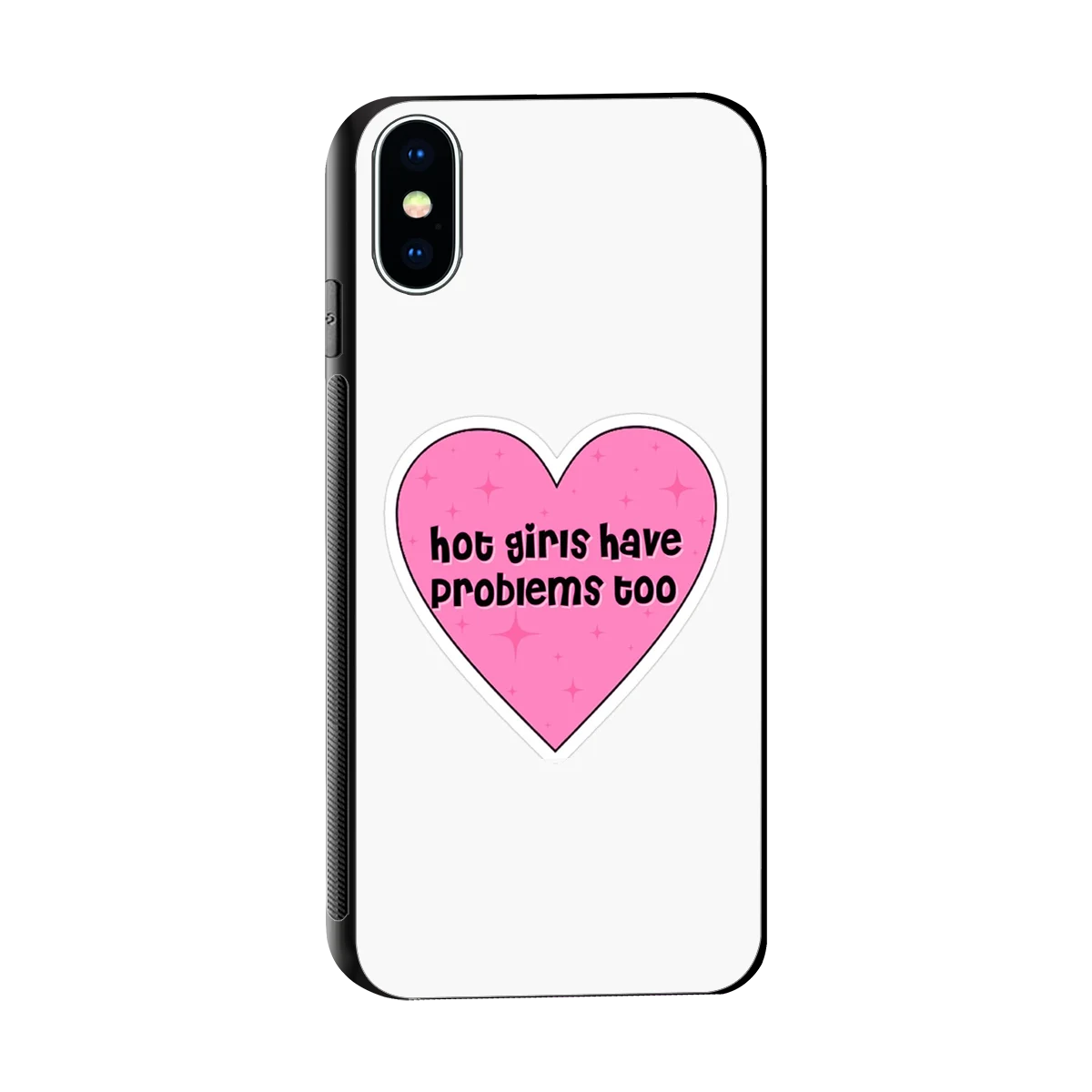 Sassy Truth sleek iphone x cover with tempered glass back and TPU edges
