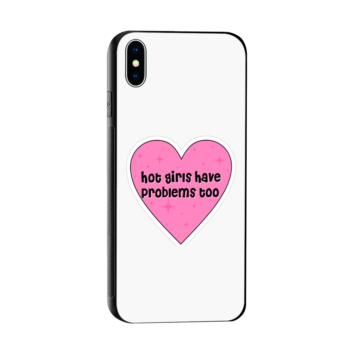Sassy Truth sleek iphone xs max cover with tempered glass back and TPU edges