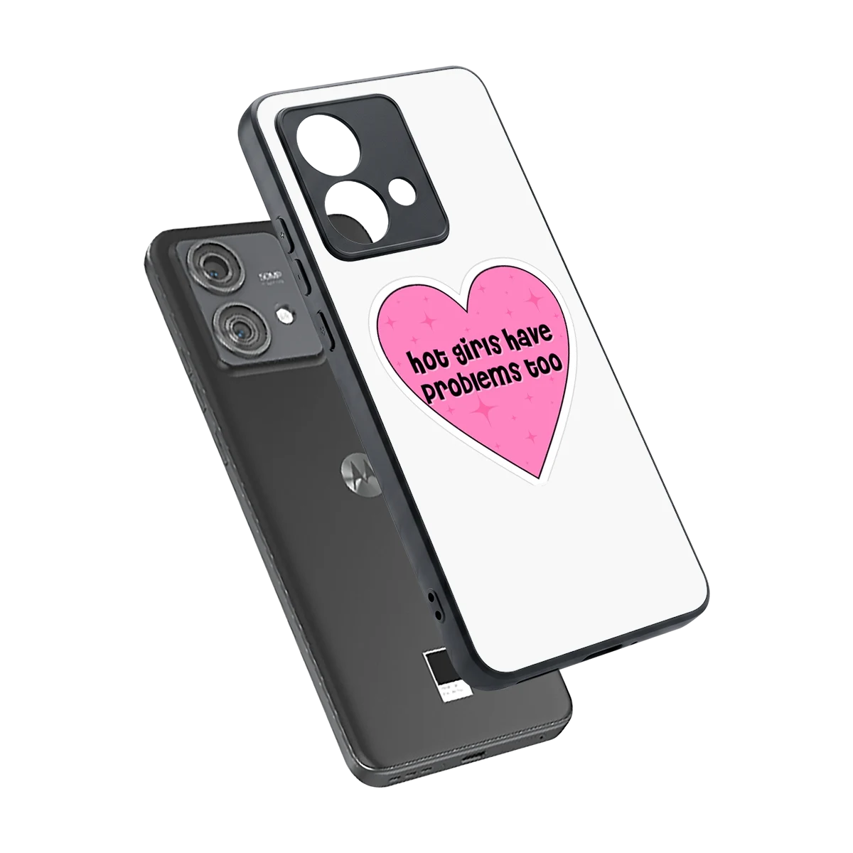 Sassy Truth sleek motorola edge 40 neo 5g cover with tempered glass back and TPU edges