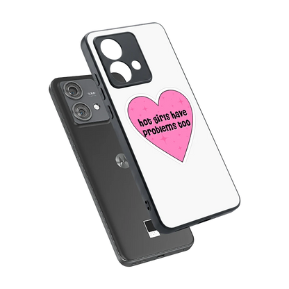 Sassy Truth sleek motorola edge 40 neo 5g cover with tempered glass back and TPU edges