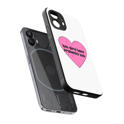 Sassy Truth sleek nothing phone 2 cover with tempered glass back and TPU edges