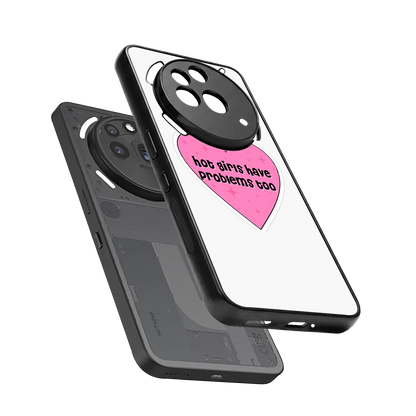 Sassy Truth sleek nothing phone 3a pro cover with tempered glass back and TPU edges