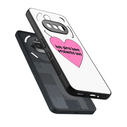 Sassy Truth sleek nothing phone 3a cover with tempered glass back and TPU edges