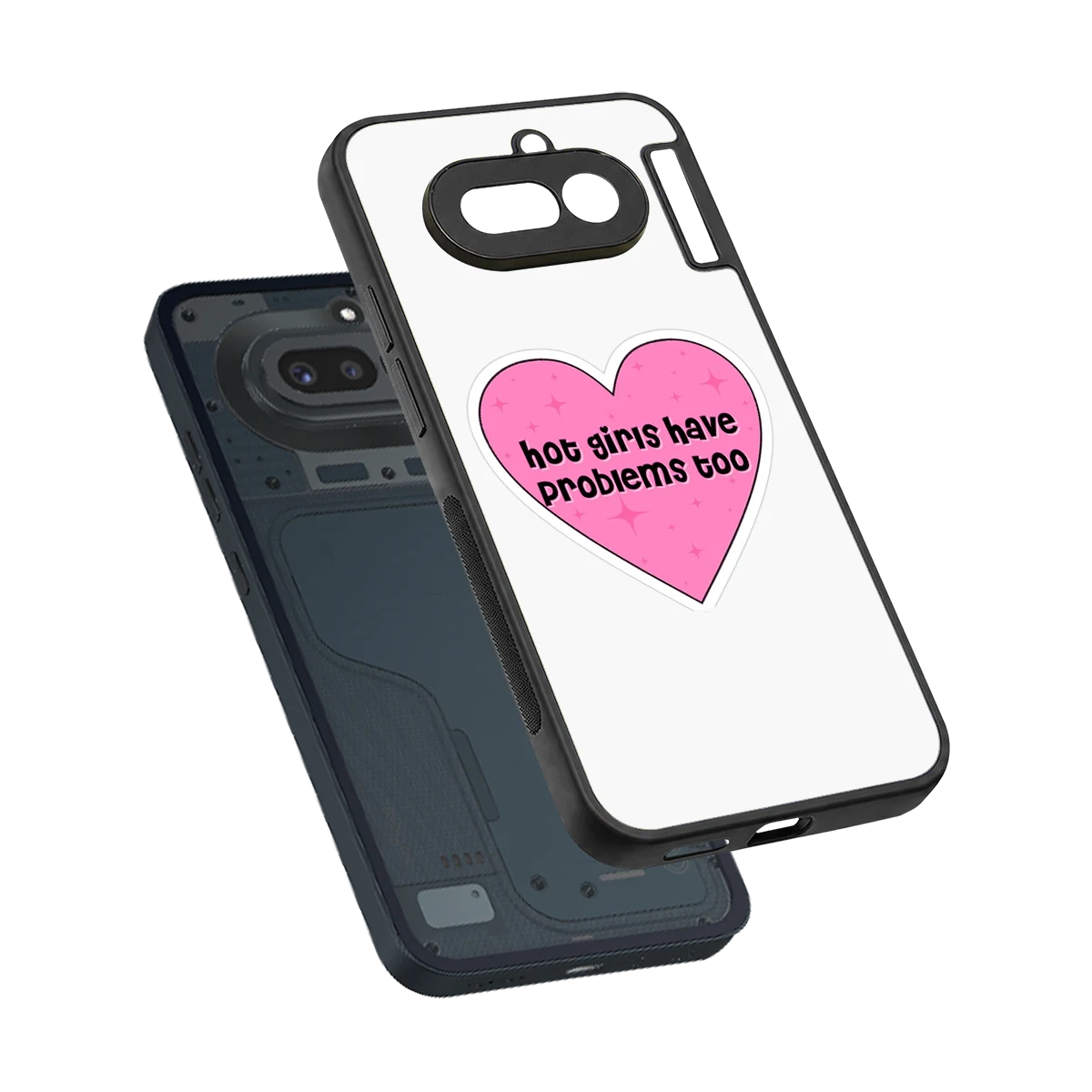 Sassy Truth sleek nothing phone 4a cover with tempered glass back and TPU edges