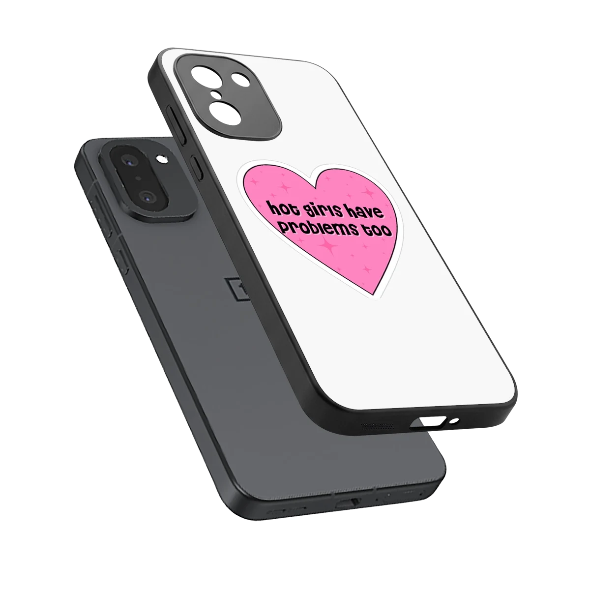 Sassy Truth sleek oneplus 15r cover with tempered glass back and TPU edges