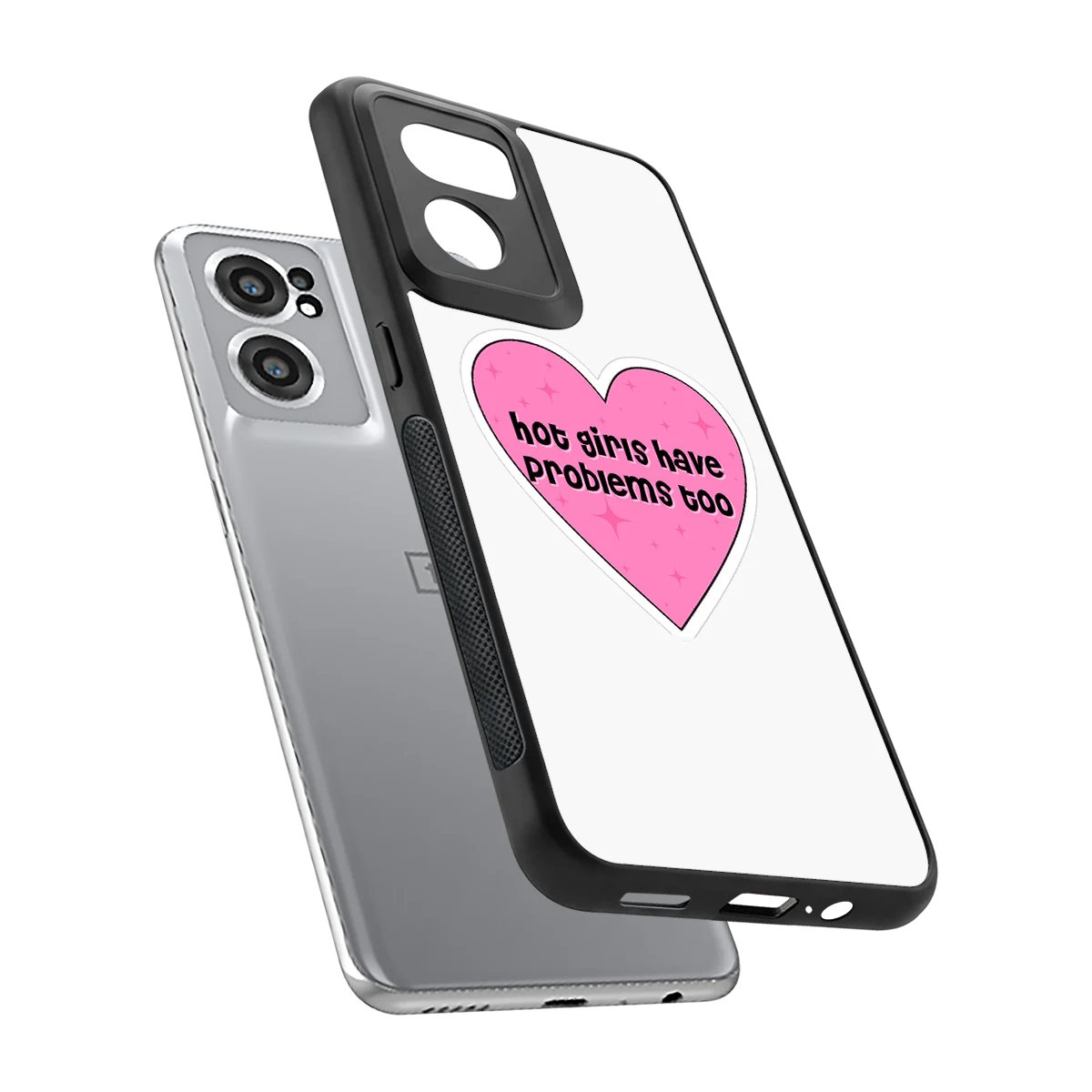 Sassy Truth sleek oneplus nord ce 2 cover with tempered glass back and TPU edges