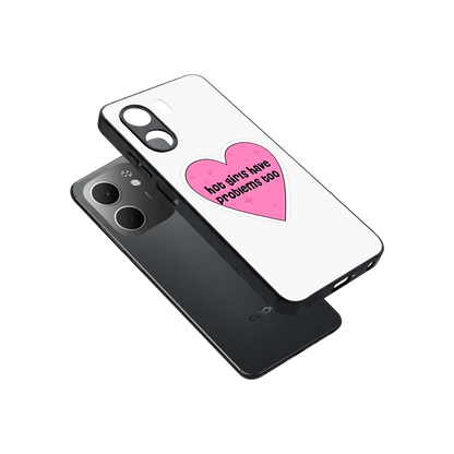 Sassy Truth sleek oppo a5x 5g cover with tempered glass back and TPU edges