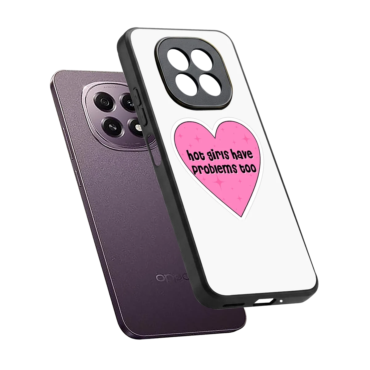 Sassy Truth sleek oppo f29 5g cover with tempered glass back and TPU edges
