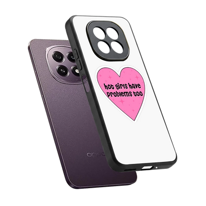 Sassy Truth sleek oppo f29 5g cover with tempered glass back and TPU edges