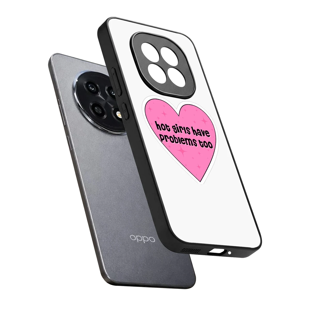 Sassy Truth sleek oppo f29 pro 5g cover with tempered glass back and TPU edges