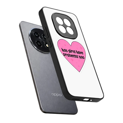 Sassy Truth sleek oppo f29 pro 5g cover with tempered glass back and TPU edges