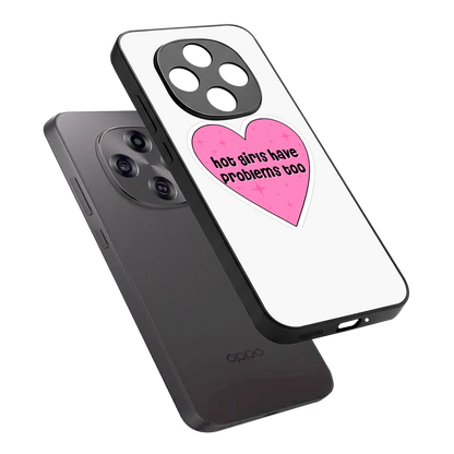Sassy Truth sleek oppo f31 pro 5g cover with tempered glass back and TPU edges