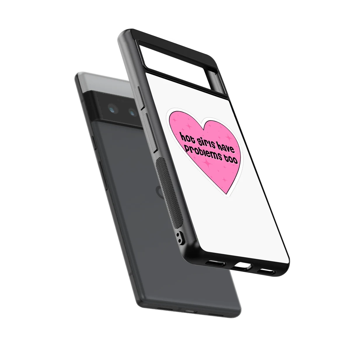 Sassy Truth sleek google pixel 6 pro cover with tempered glass back and TPU edges