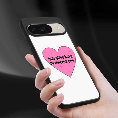 Sassy Truth sleek google pixel 9 cover with tempered glass back and TPU edges