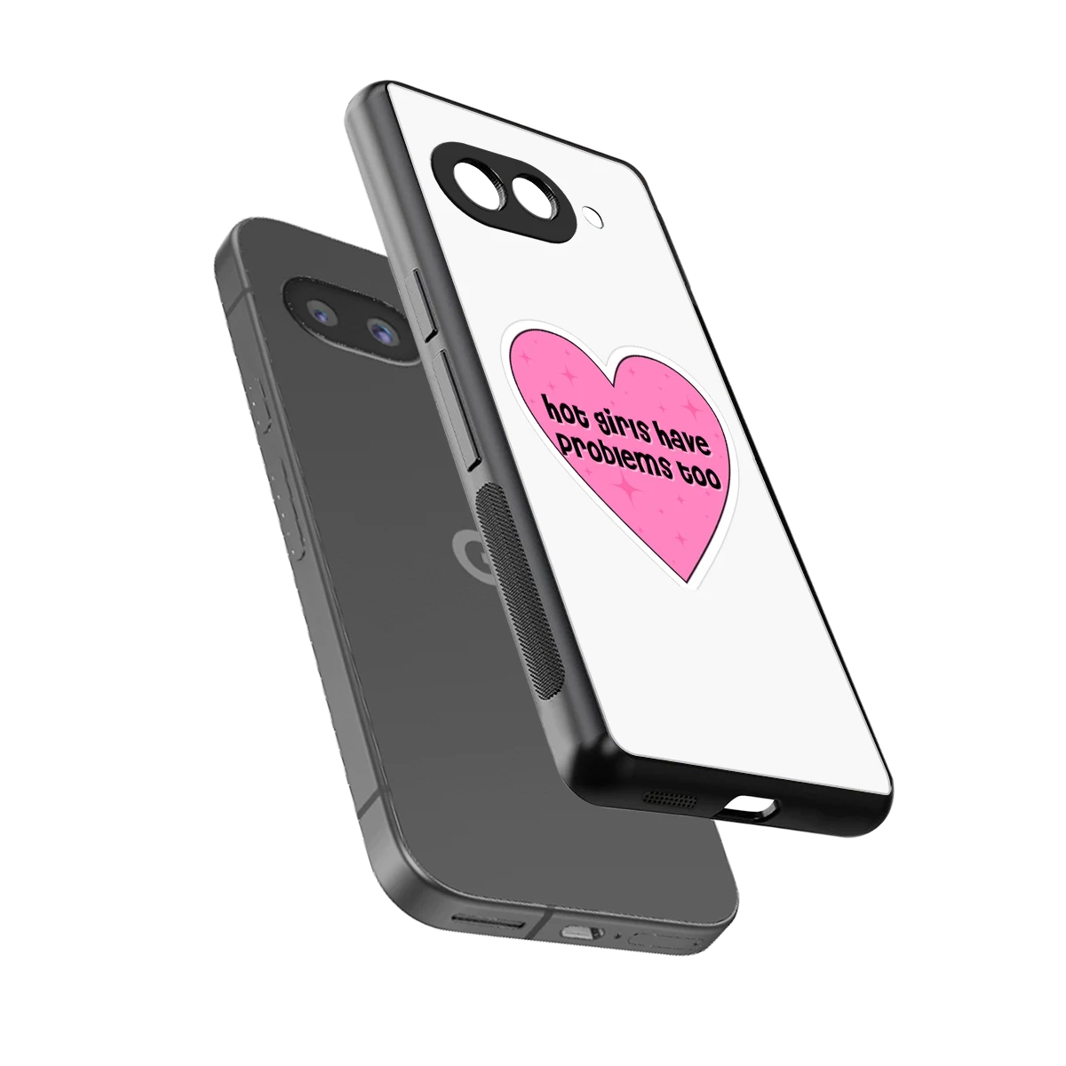 Sassy Truth sleek google pixel 10a cover with tempered glass back and TPU edges
