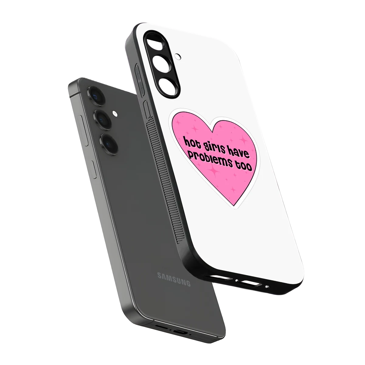 Sassy Truth sleek samsung galaxy a14 5g cover with tempered glass back and TPU edges