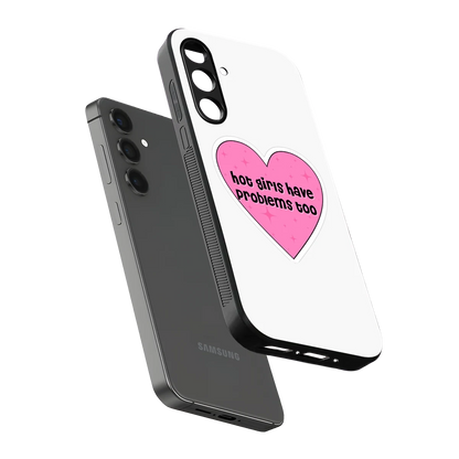 Sassy Truth sleek samsung galaxy m34 5g cover with tempered glass back and TPU edges