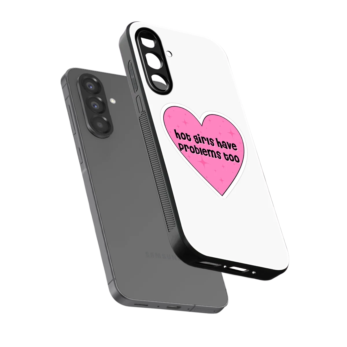 Sassy Truth sleek samsung galaxy a36 5g cover with tempered glass back and TPU edges