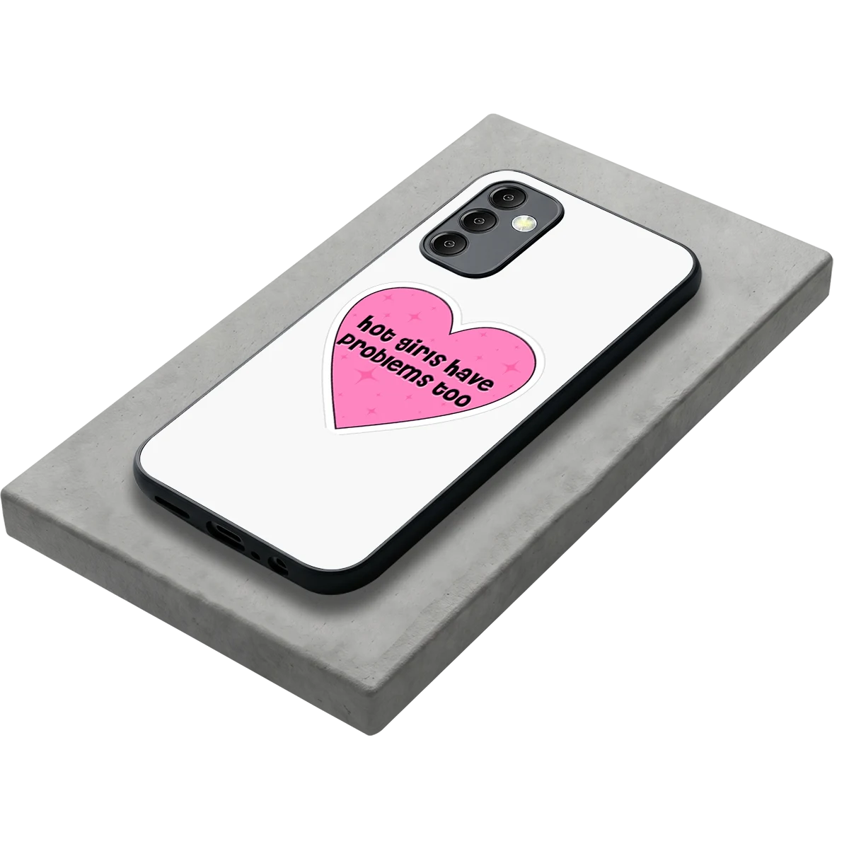 Sassy Truth stylish phone case for samsung galaxy m14 5g | glossy glass and slim fit