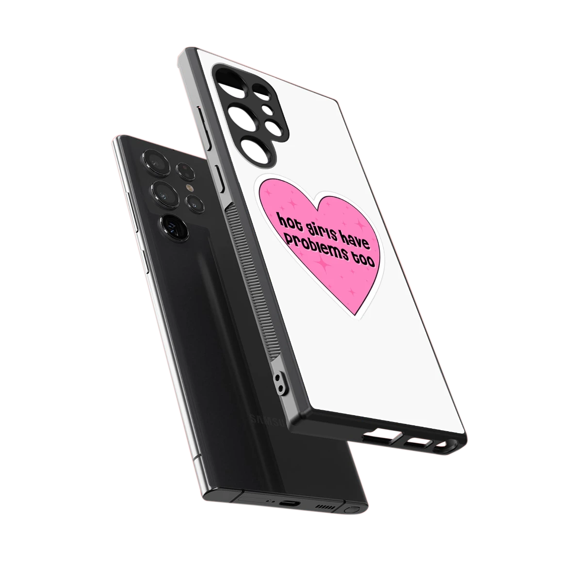 Sassy Truth sleek samsung galaxy s24 ultra cover with tempered glass back and TPU edges