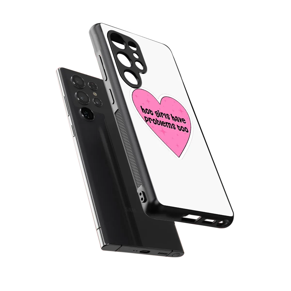 Sassy Truth sleek samsung galaxy s25 ultra cover with tempered glass back and TPU edges