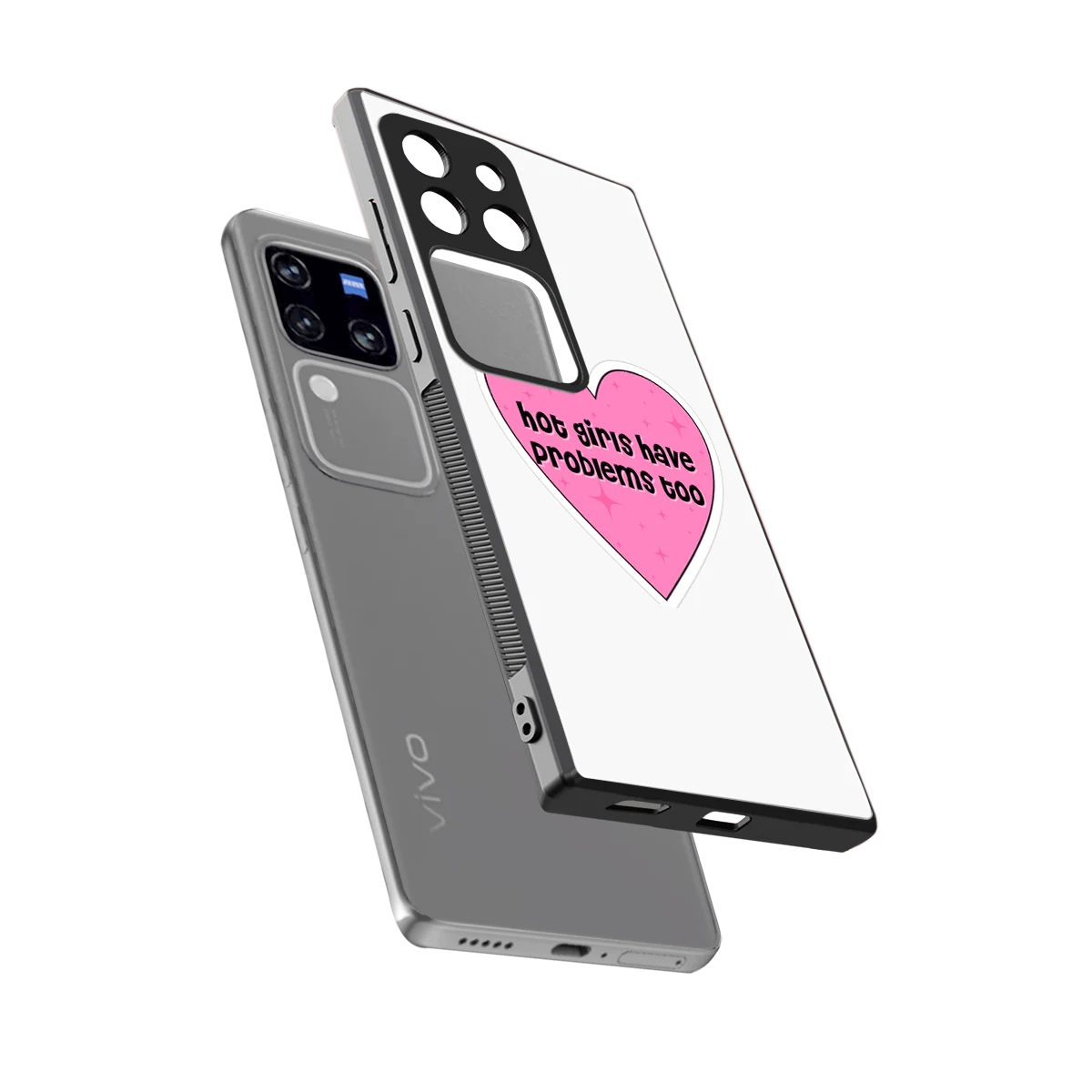 Sassy Truth sleekvivo v30 pro cover with tempered glass back and TPU edges