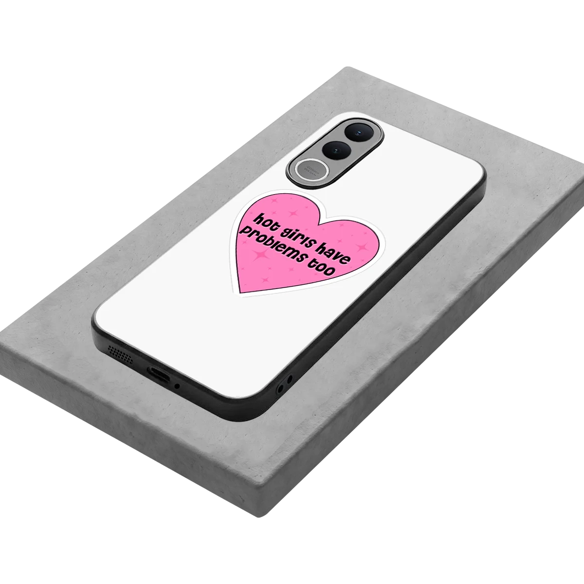 Sassy Truth stylish phone case for vivo v70 fe | glossy glass and slim fit