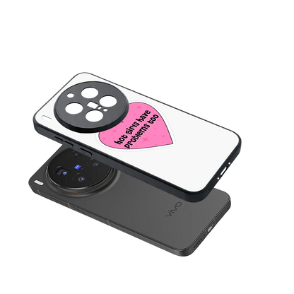 Sassy Truth sleek vivo x300 pro cover with tempered glass back and TPU edges