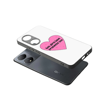Sassy Truth sleek Vivo-y100 cover with tempered glass back and TPU edges