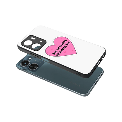 Sassy Truth sleek vivo y16 cover with tempered glass back and TPU edges