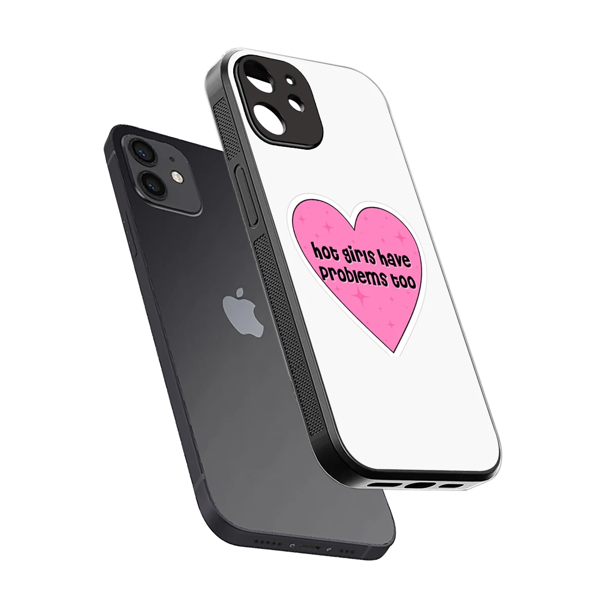 Sassy Truth sleek iphone 11 cover with tempered glass back and TPU edges