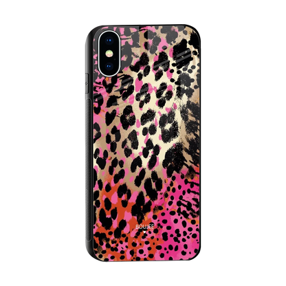 Savanna sleek iphone x cover with tempered glass back and TPU edges