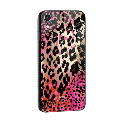 Savanna sleek iphone xr cover with tempered glass back and TPU edges