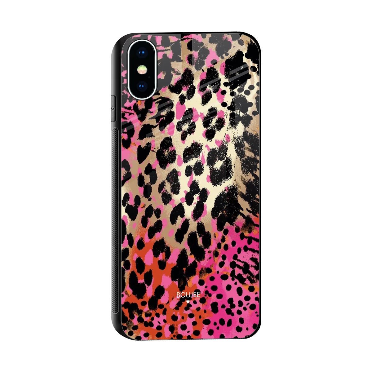 Savanna sleek iphone xs cover with tempered glass back and TPU edges