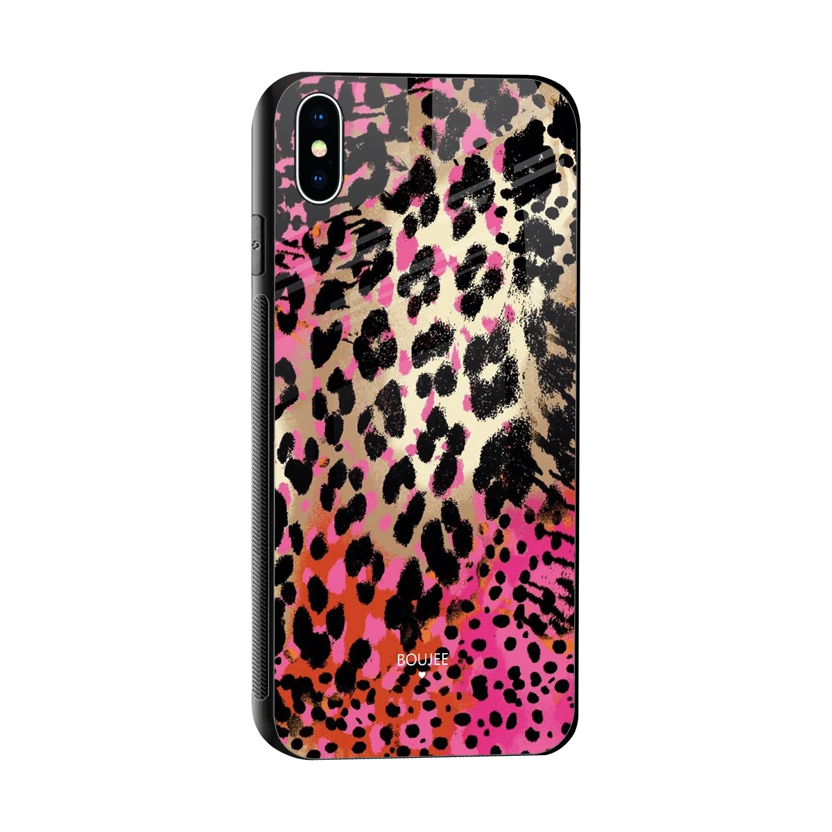 Savanna sleek iphone xs max cover with tempered glass back and TPU edges