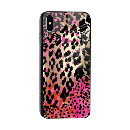 Savanna sleek iphone xs max cover with tempered glass back and TPU edges