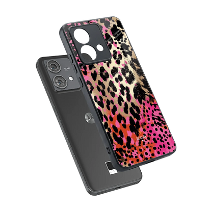 Savanna sleek motorola edge 40 neo 5g cover with tempered glass back and TPU edges
