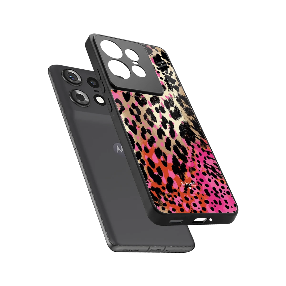 Savanna sleek motorola edge 50 pro cover with tempered glass back and TPU edges